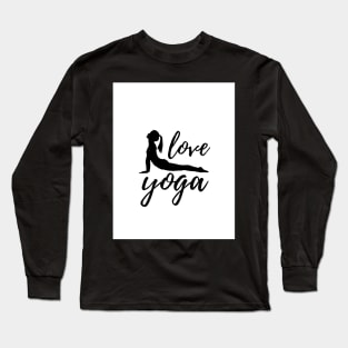 Yoga girl tee shirt Long Sleeve T-Shirt